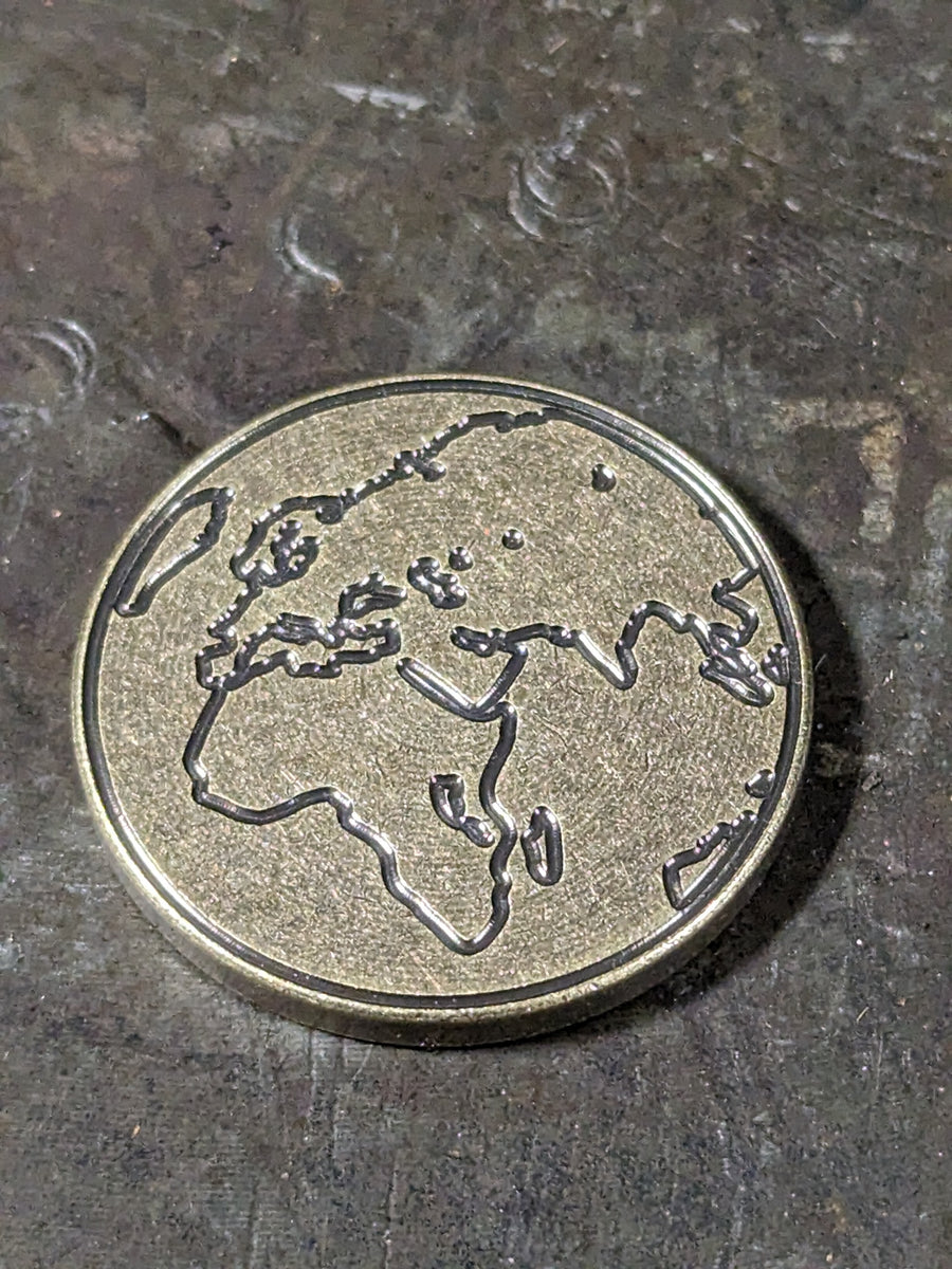 Brass Earth Coin – Z and C Metalworks