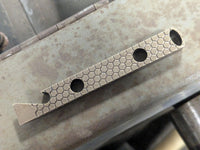 Brass Hex Pattern Pry Bar with Patina