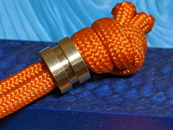 Small Brass Lanyard Bead and a Free Paracord Lanyard – Z and C Metalworks