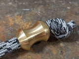 Version 2 Medium Curvy Brass Lanyard Bead and a Free Paracord Lanyard