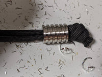 Large Titanium Lanyard Bead With 5 Grooves and a Free Paracord Lanyard